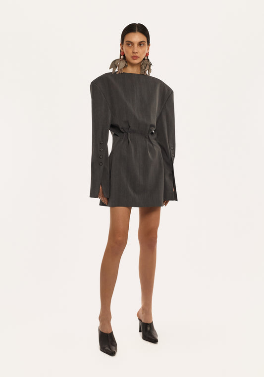 CINCHED JACKET DRESS