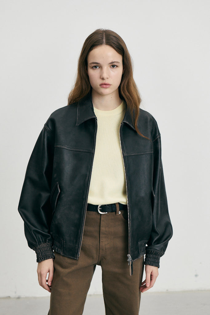REFINED LEATHER BLOUSON