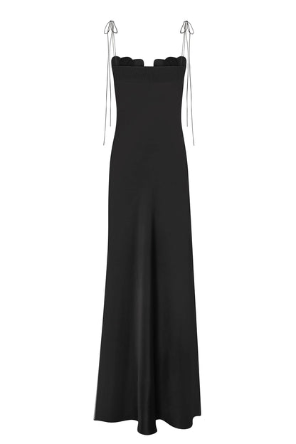 BLACK TULIP DRESS