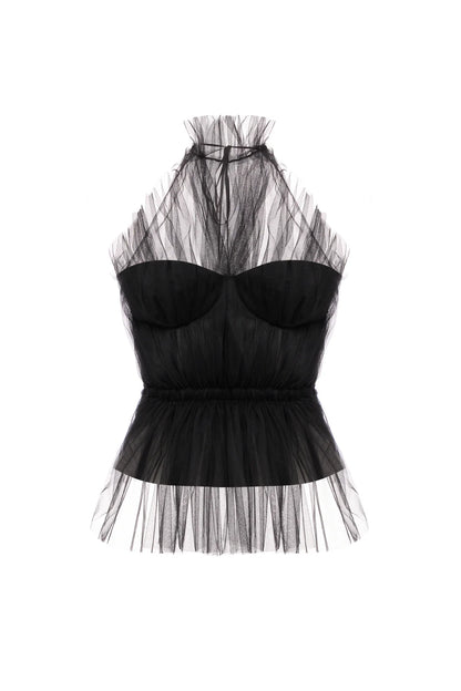 BAMBI CORSET TOP BLACK