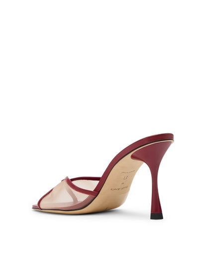 JACQUES 90 MULE BURGUNDY