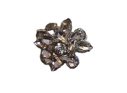 CRYSTAL-EMBELLISHED BROOCH