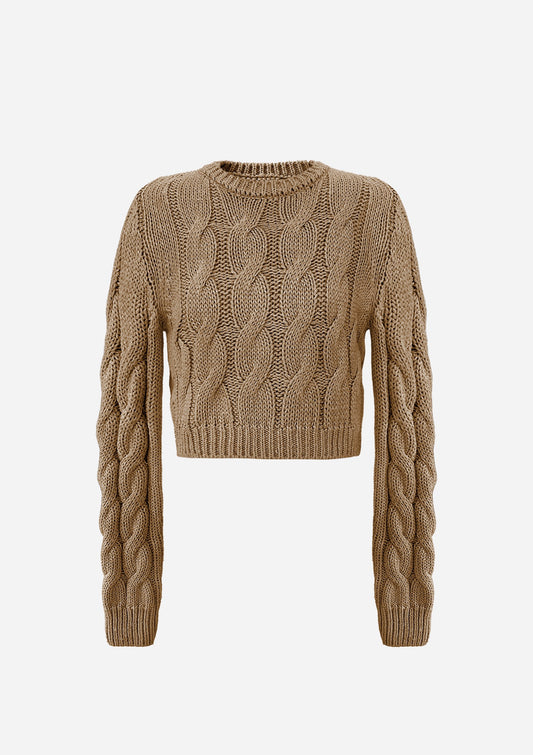 ITALY CALIGARIS CABLE KNIT