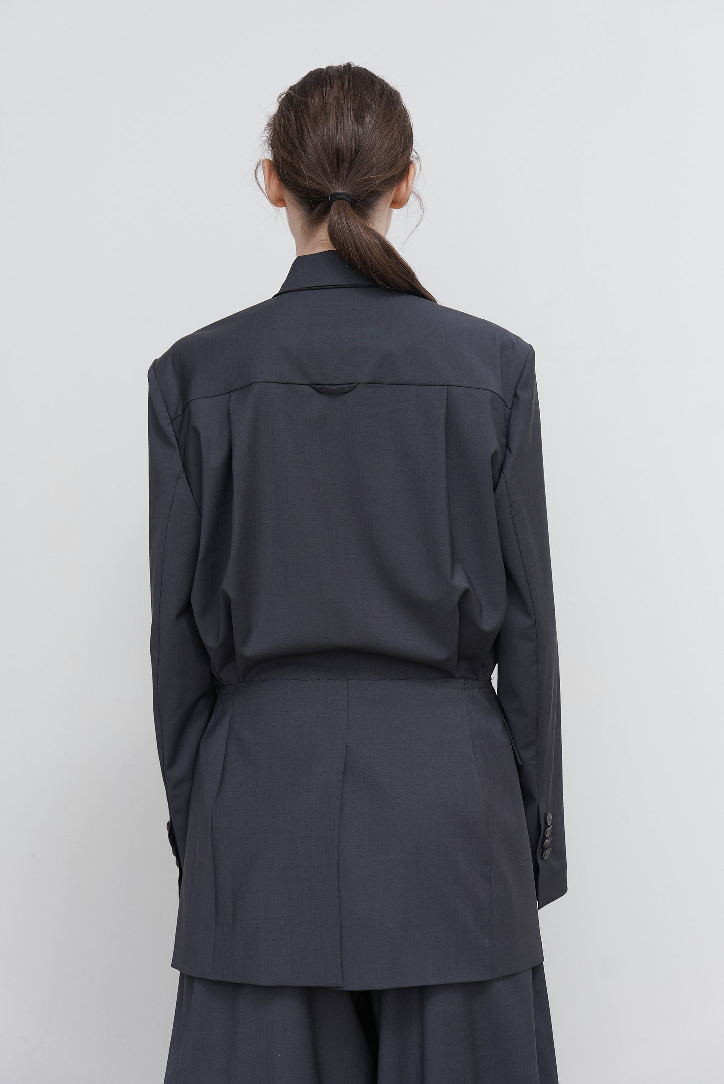 BLOUSE WITH SUITING DETAIL