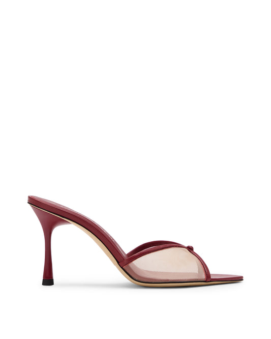 JACQUES 90 MULE BURGUNDY