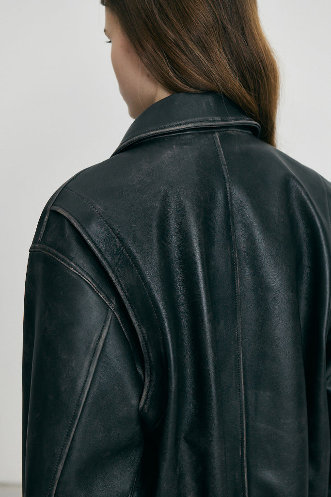 REFINED LEATHER BLOUSON