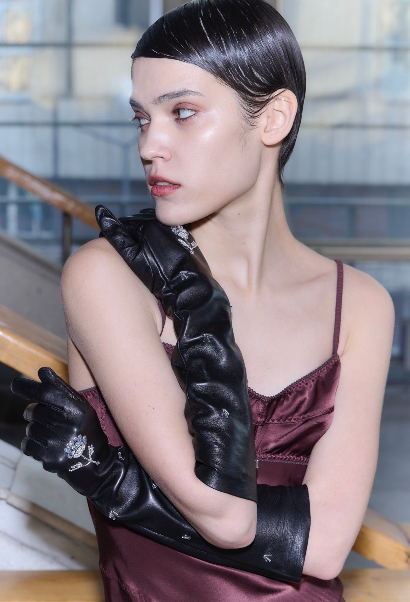 WATERLILY CHOCOLATE DRESS