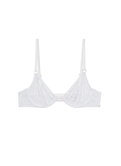LE STRETCH LACE DEMI BRA IVORY