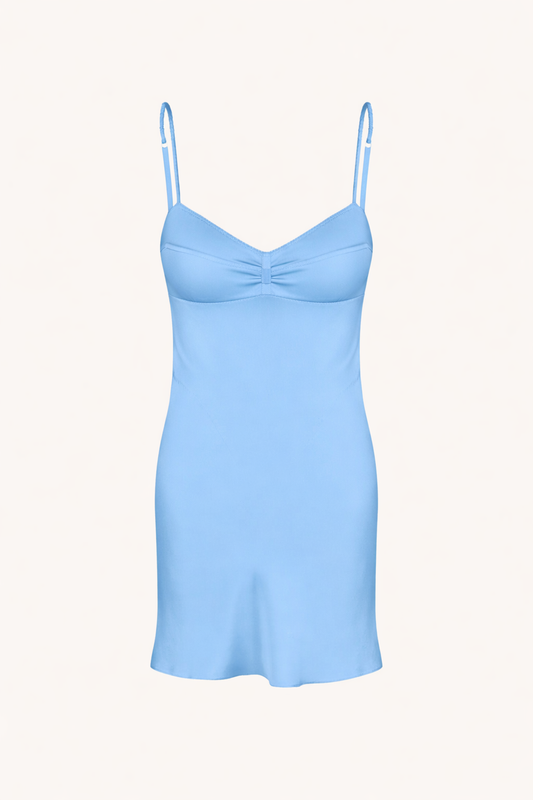 WATERLILY MINI SKY BLUE DRESS