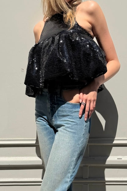 VINTAGE - CELINE SEQUIN TOP