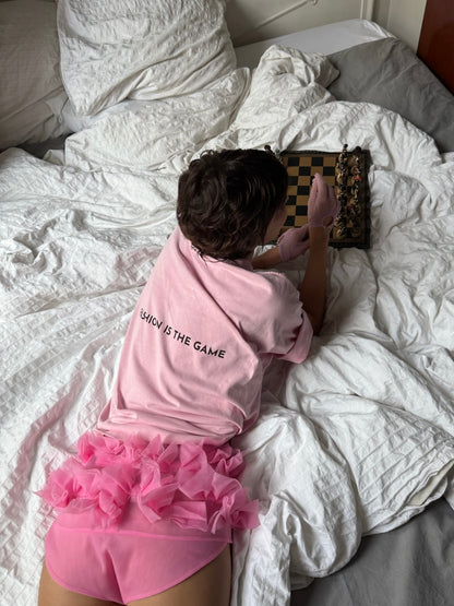 PINK UNISEX T-SHIRT FASHION IS THE GAME