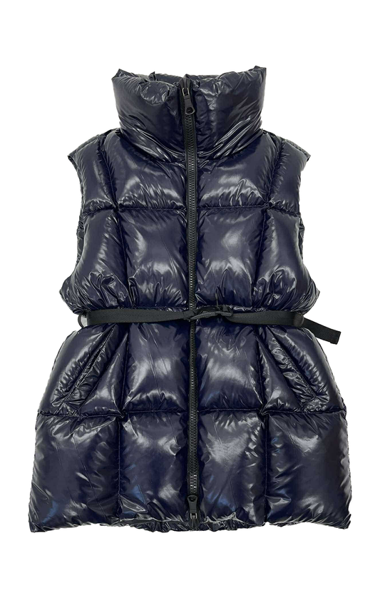 APRES SKI BELTED VEST NAVY