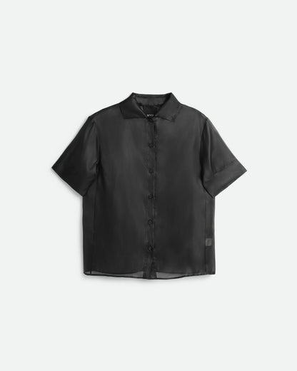 BLACK SHEER SHIRT
