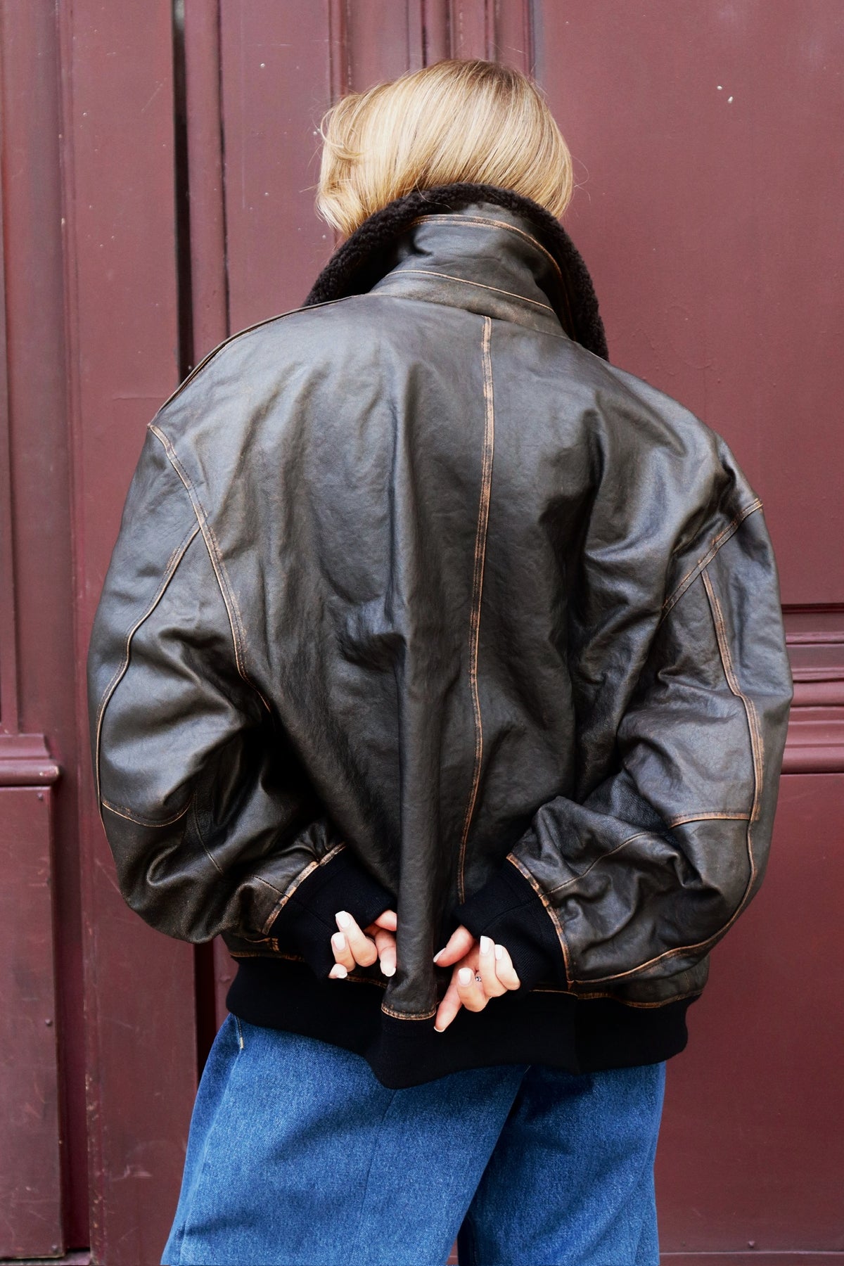 DETACHABLE A-2 LEATHER BLOUSON