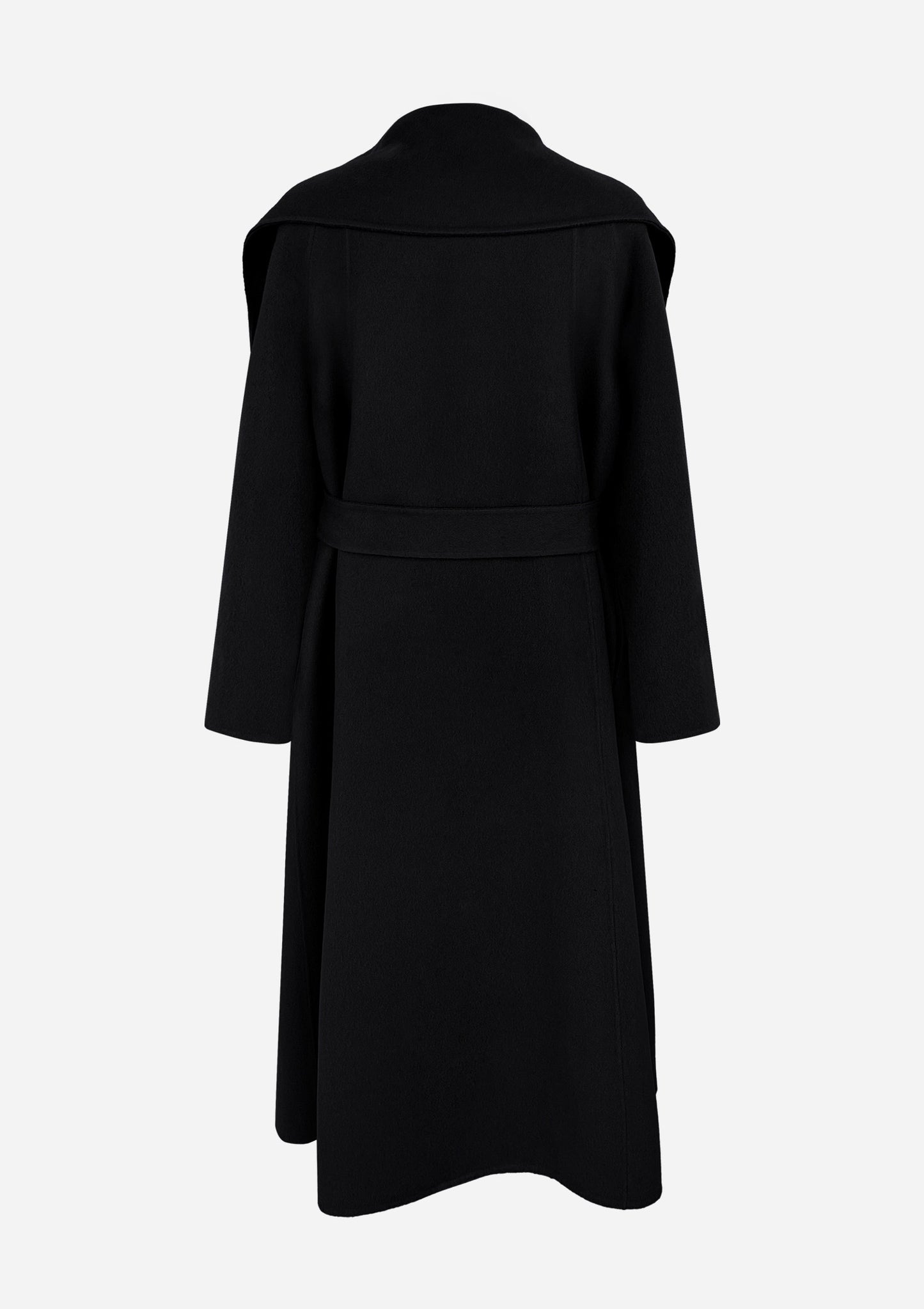 DIANA OVERSHAWLHANDMADE COAT BLACK