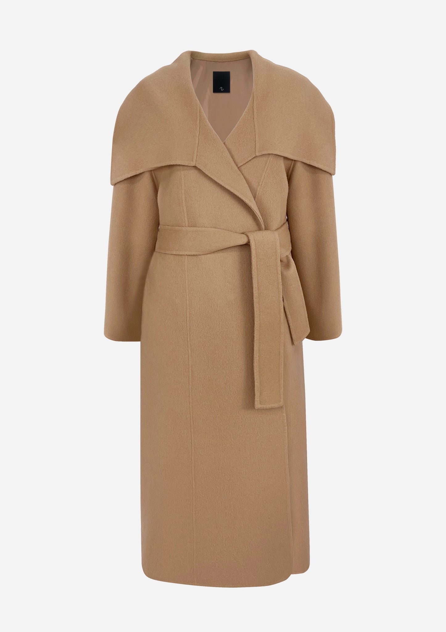 DIANA CAMEL OVERSHAWL HANDMADE COAT