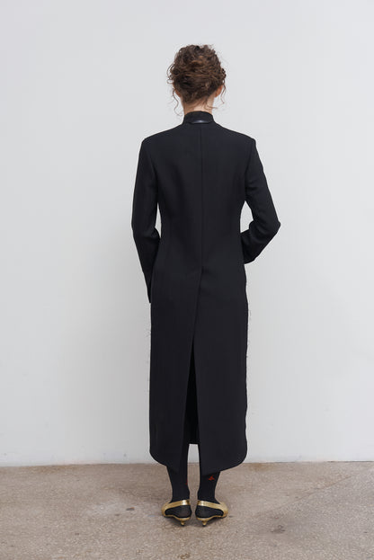 SCULPTED ASYMMETRIC WOOL COAT