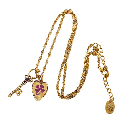 NECKLACE CLOVER KEY - RENARD