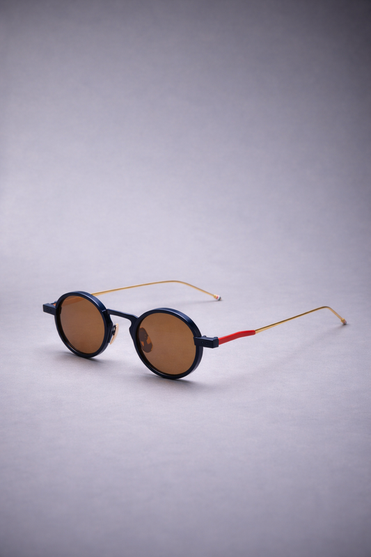 ROUND SUNGLASSES NAVY