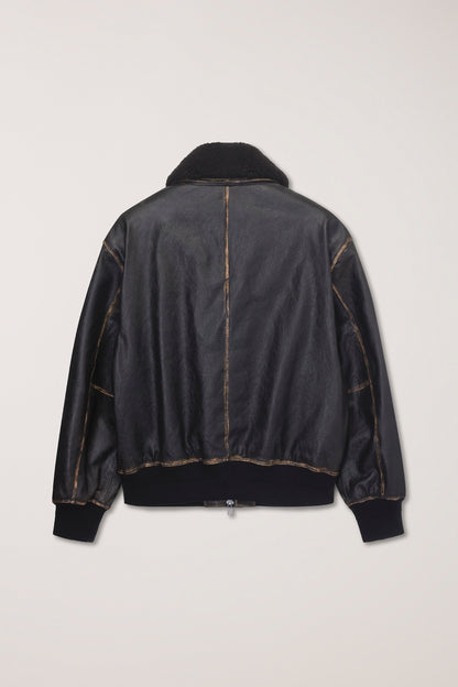 DETACHABLE A-2 LEATHER BLOUSON