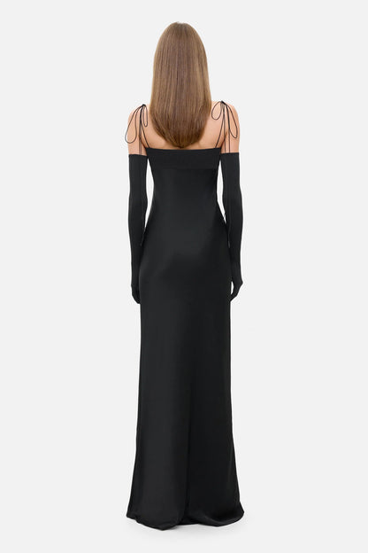 BLACK TULIP DRESS