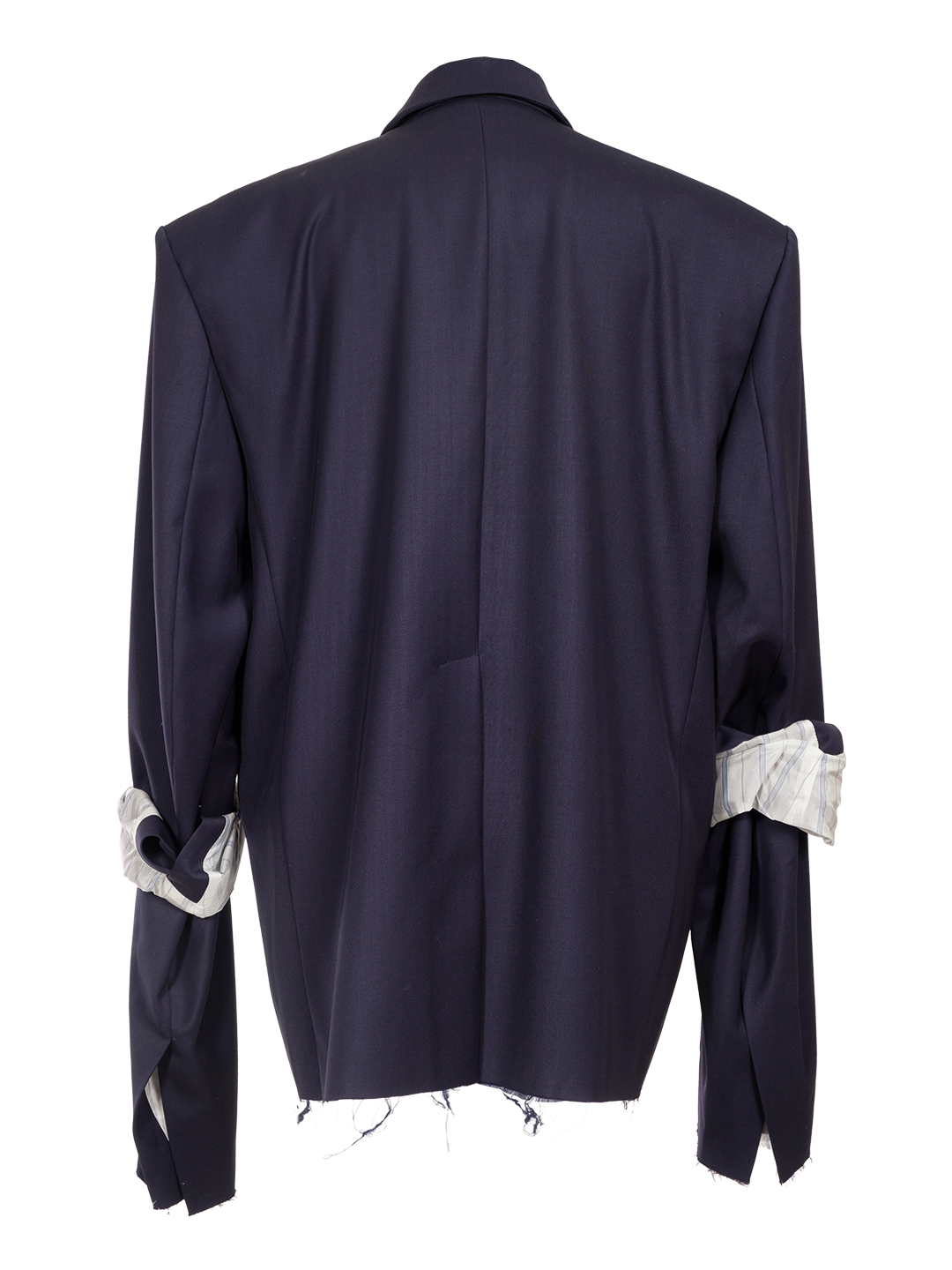 NAVY WOOL BLEND BLAZER