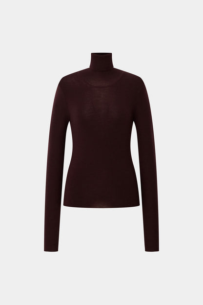 SCOTT TURTLENECK RED WINE