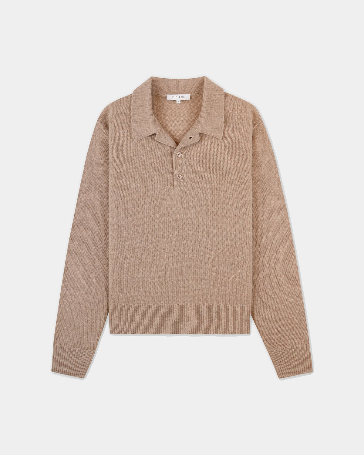 IZAR CASHMERE POLO TAUPE