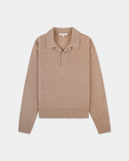 IZAR CASHMERE POLO TAUPE