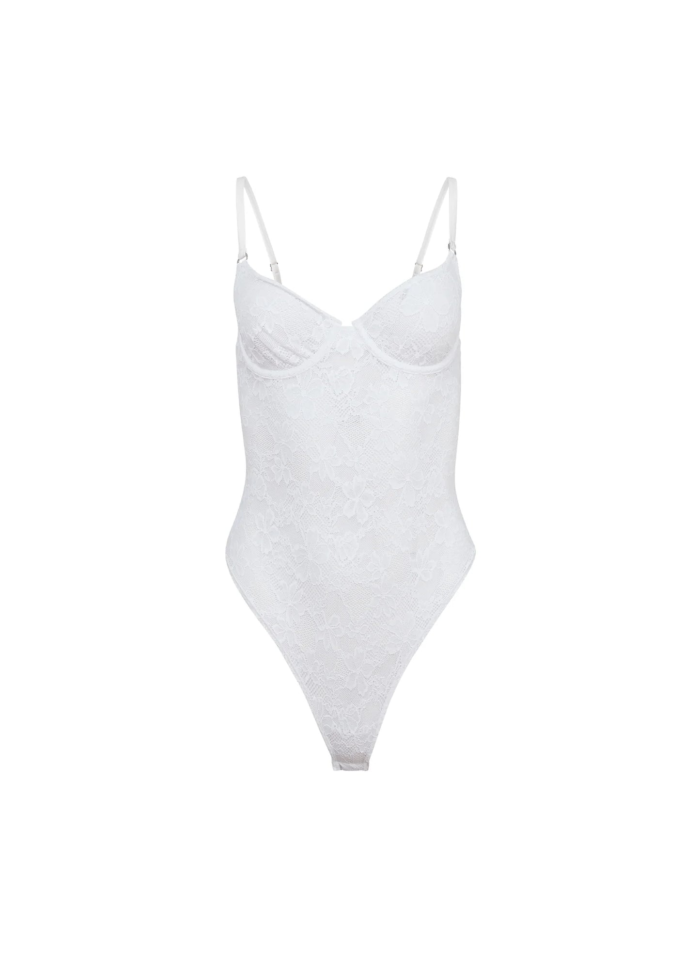 LE STRETCH LACE BODYSUIT IVORY