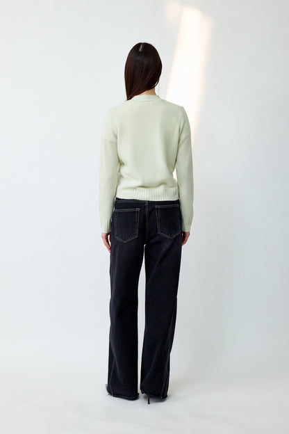 WEBBY SIDE PANEL WIDE DENIM