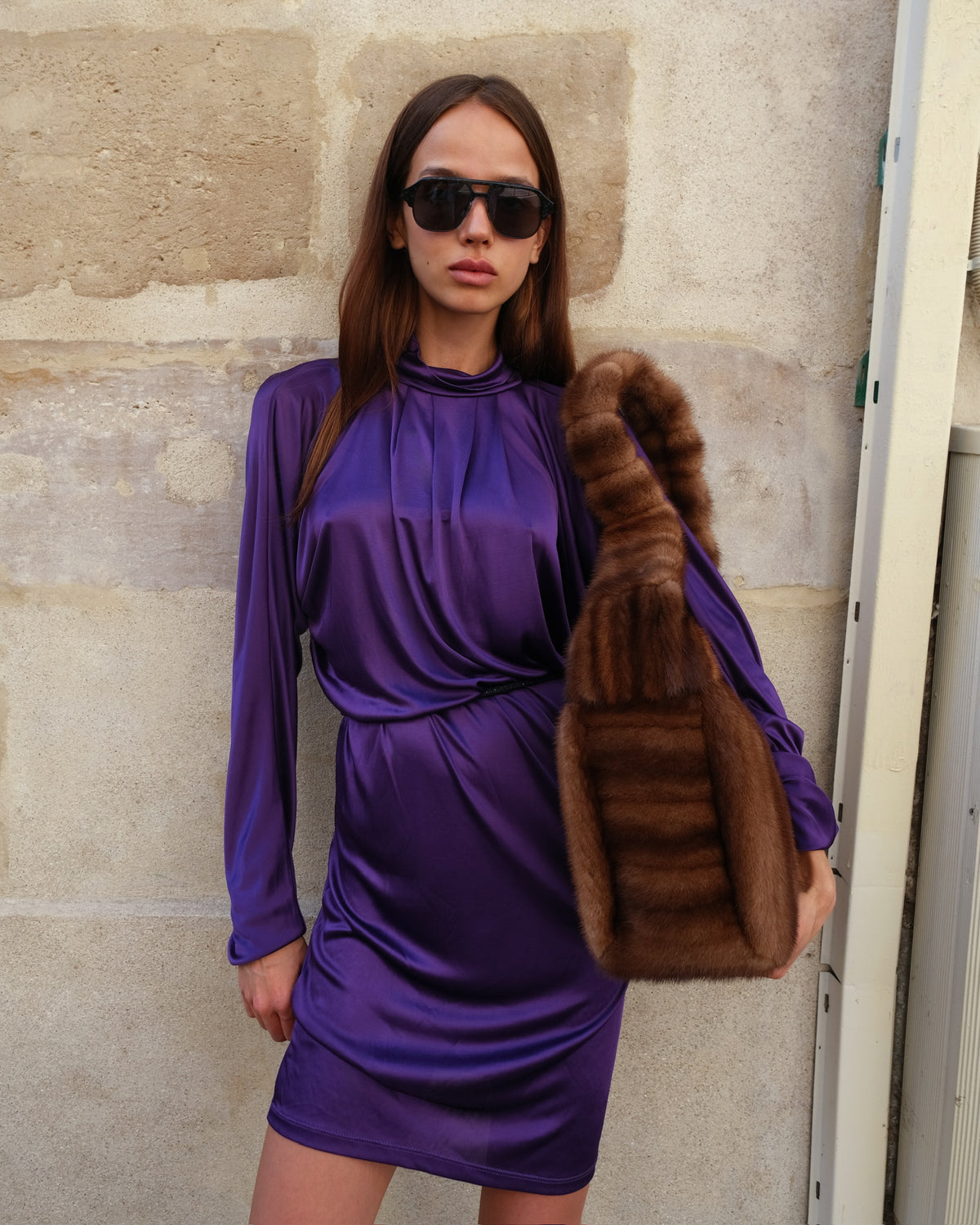 VINTAGE - MATTHEW WILLIAMSON DRESS PURPLE