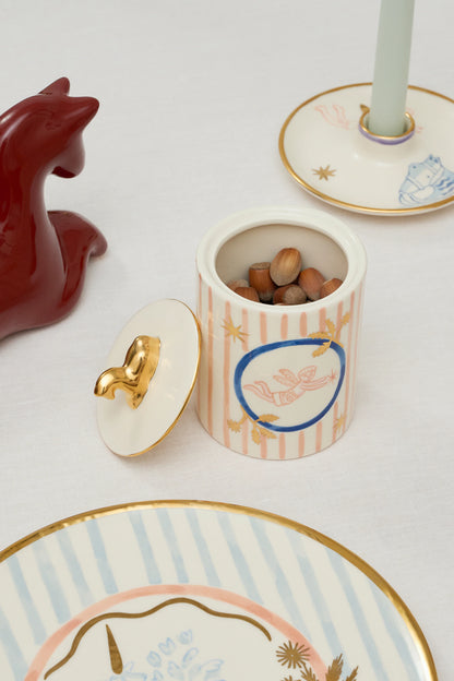 HORESMAN SUGAR BOWL IN PINK