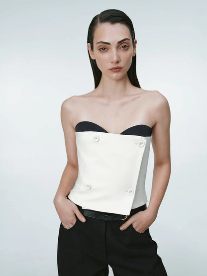 IVORY WOOL MINI CORSET