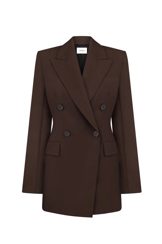BROWN TAILORED JACKET