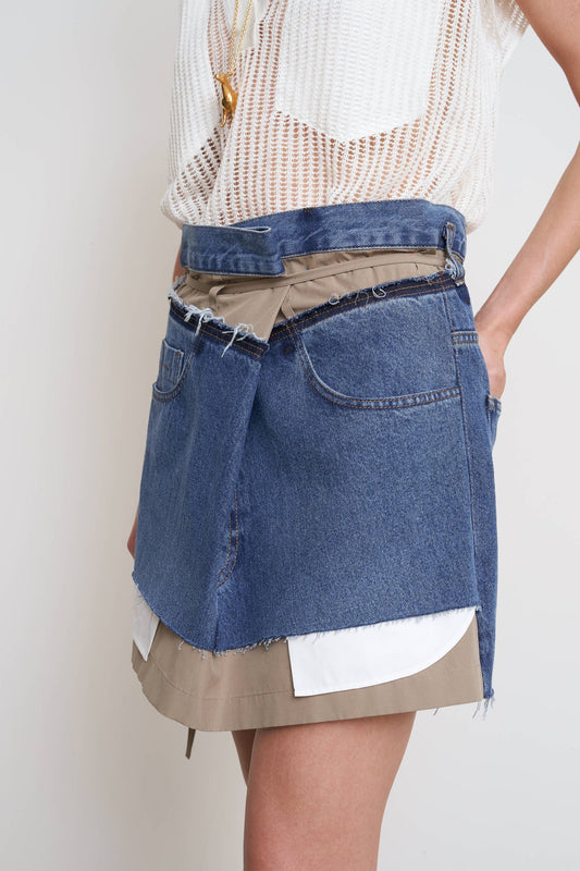 LILI DENIM MINI SKIRT