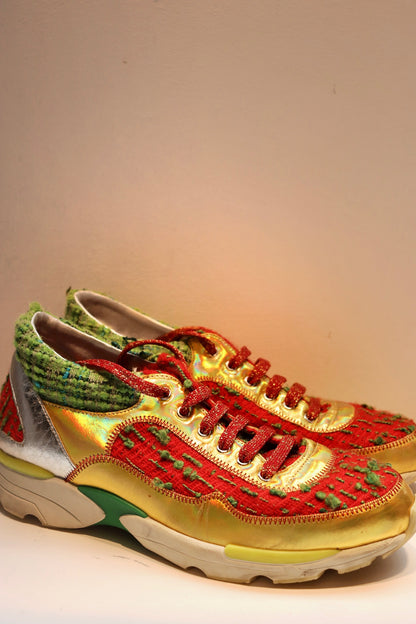 VINTAGE - CHANEL TWEED SNEAKERS