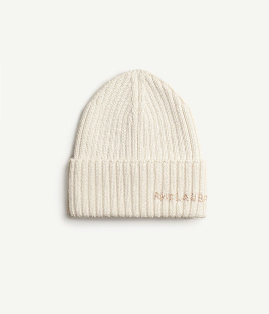 CREAM WOOL BEANIE