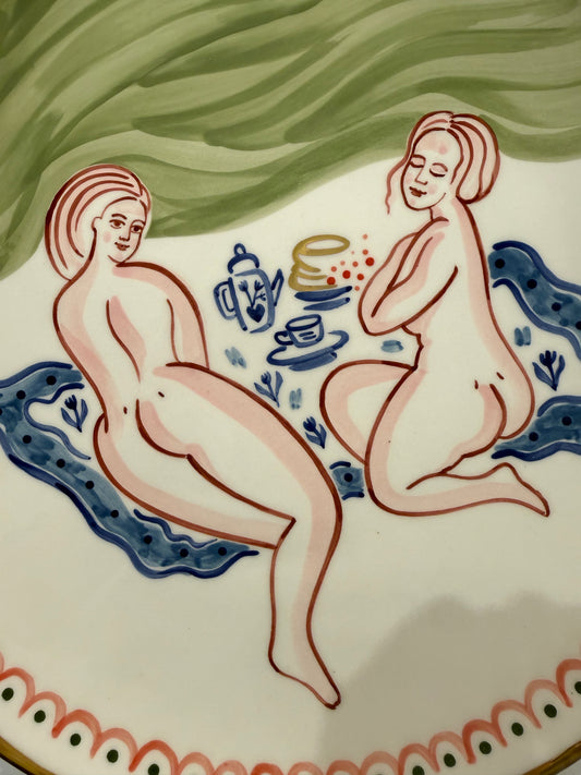PLATE MERMAID WITH A PICNIC