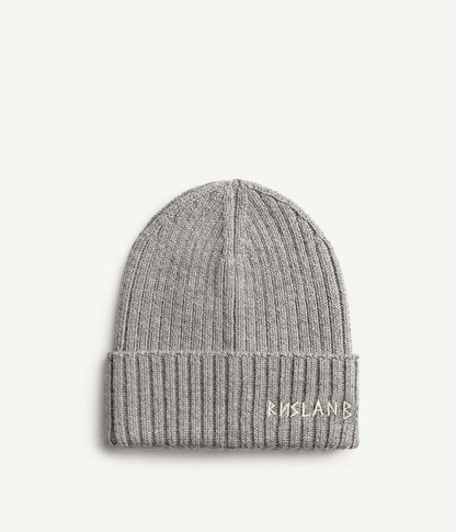 MONOGRAM-EMBROIDERED WOOL BEANIE