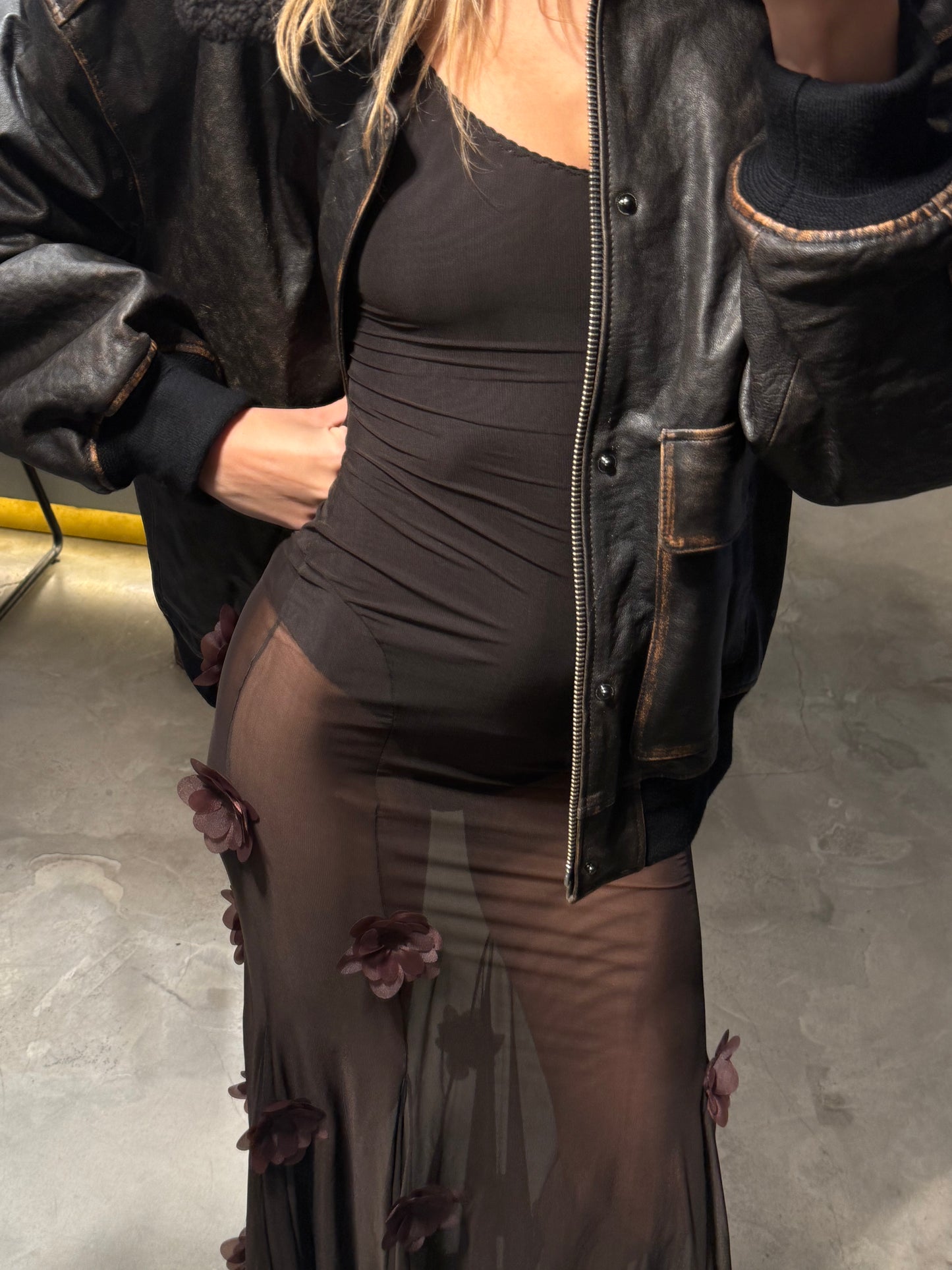 VALERIA MAXI DRESS CHOCOLATE
