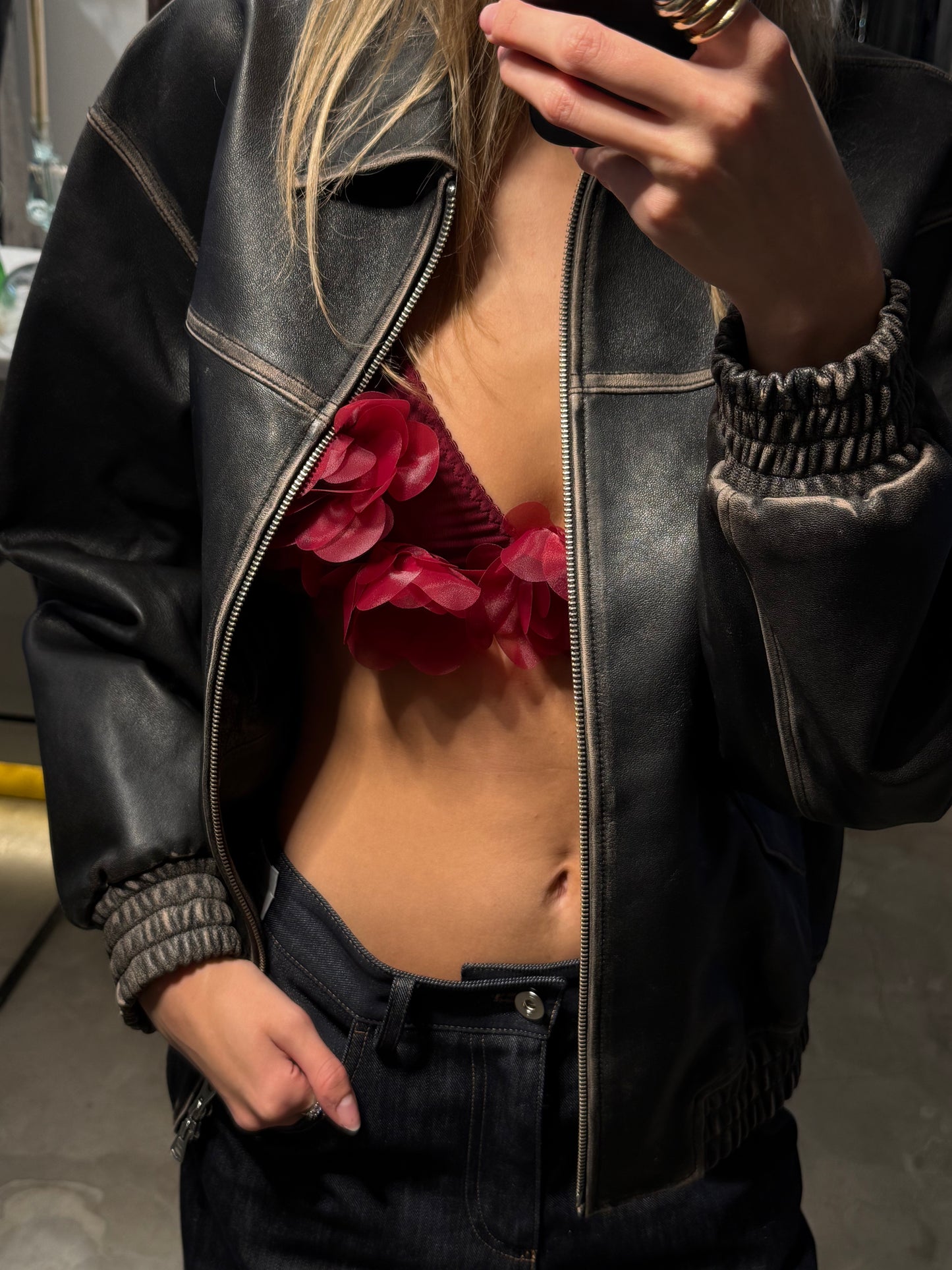 PEONY BRA CHERRY