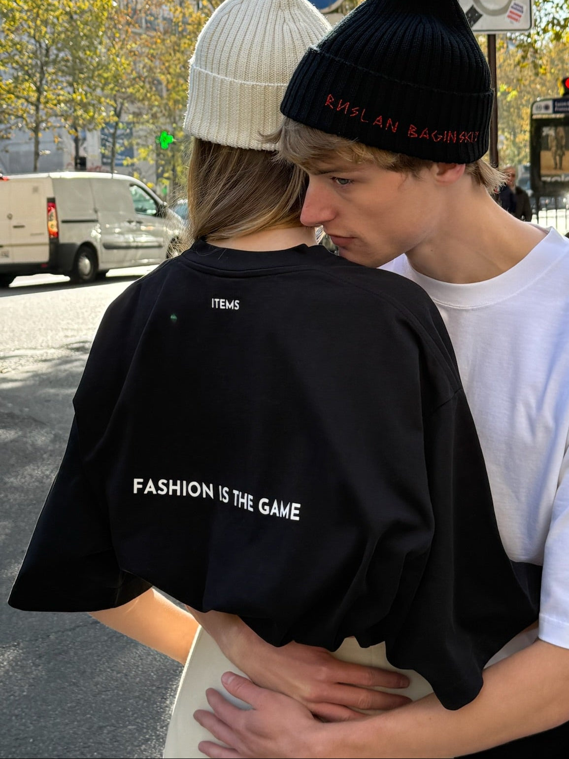 BLACK UNISEX T-SHIRT FASHION IS THE GAME