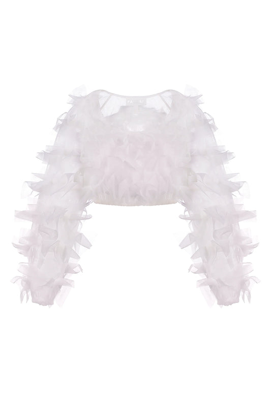 JULIETTE CROP TOP IN WHITE