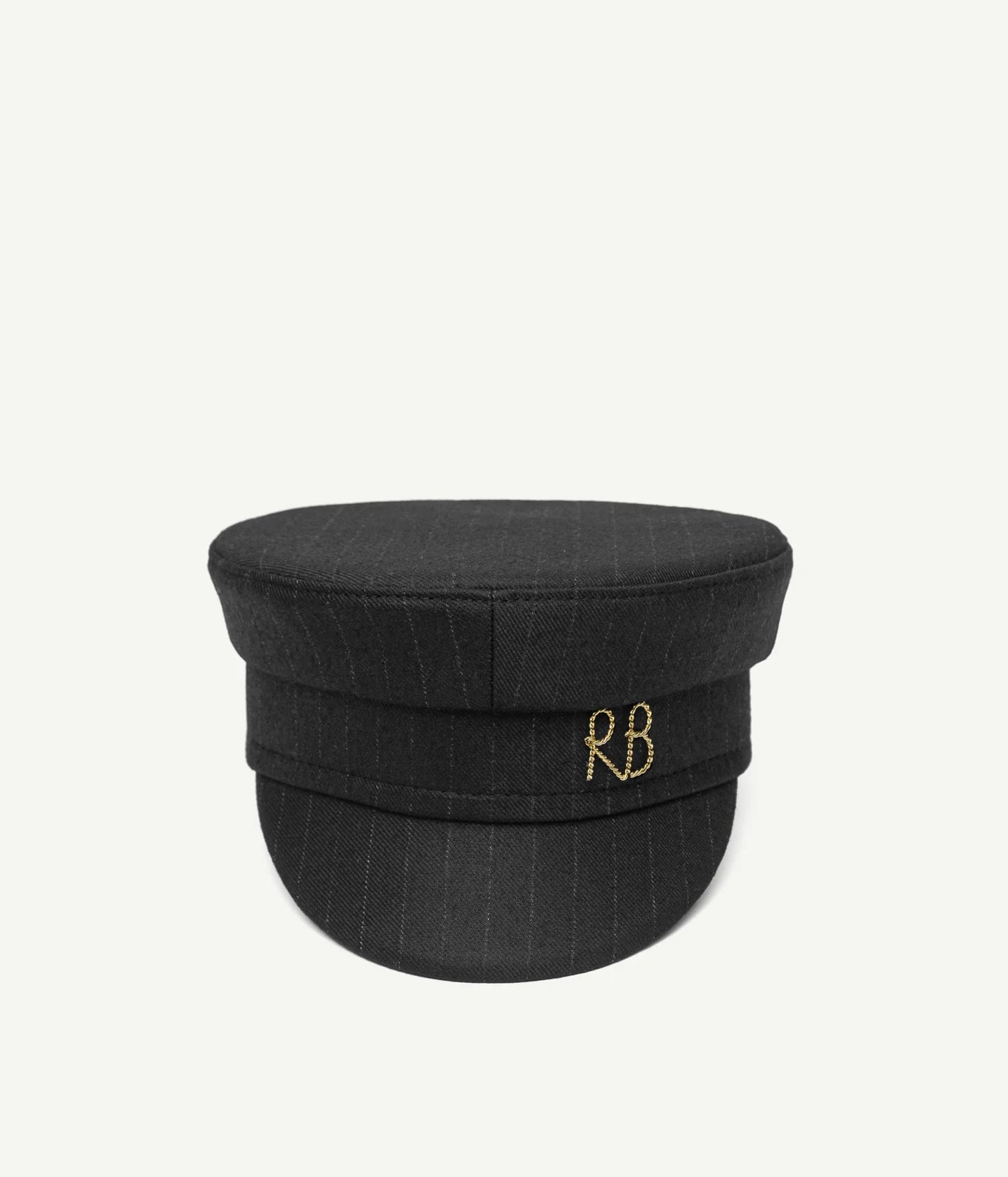 STRIPE-PATTERN BAKER BOY CAP