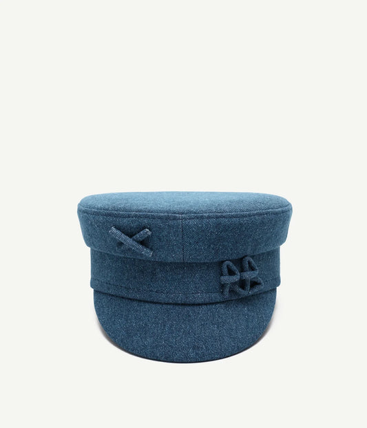 DENIM BAKER BOY CAP