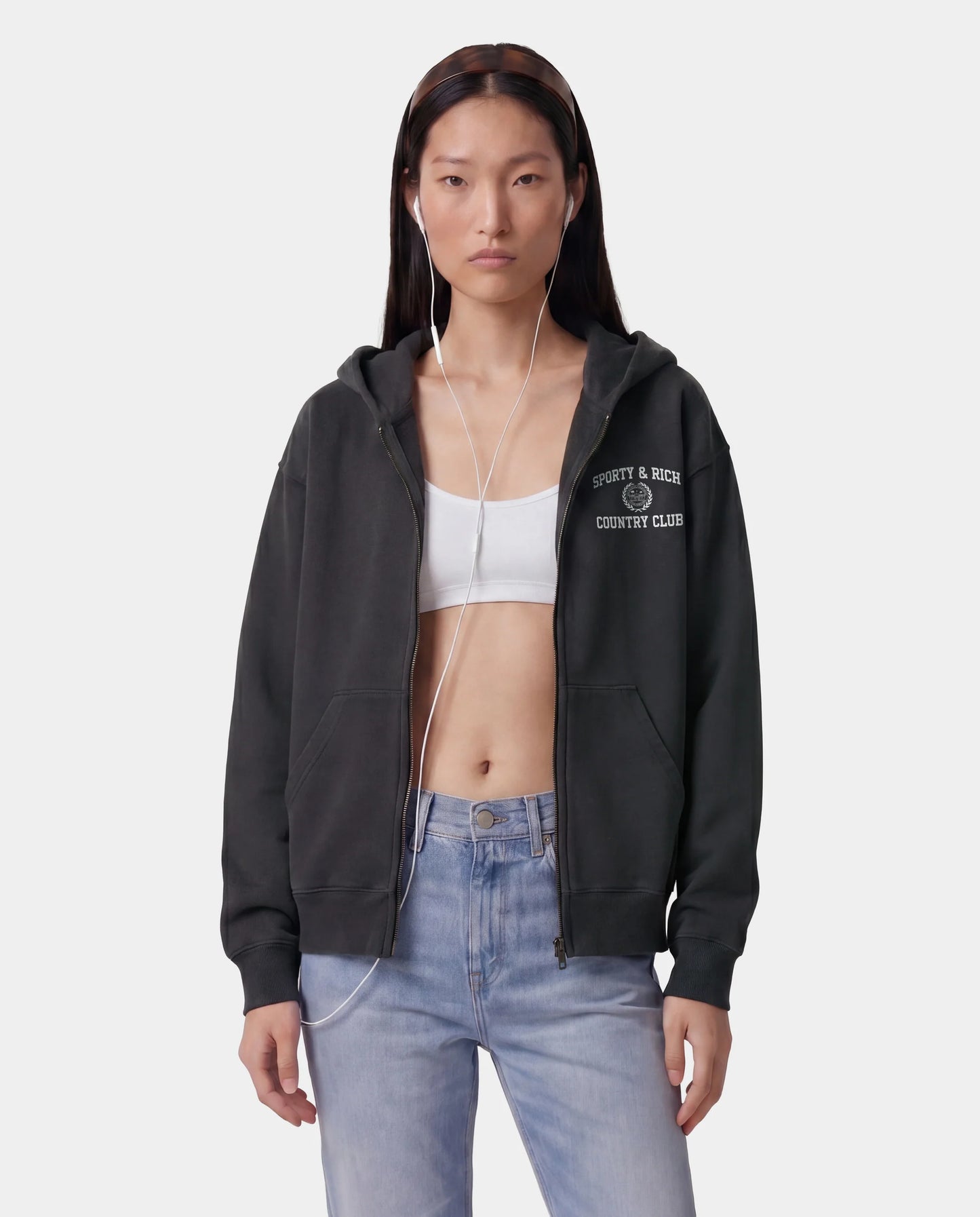 ТОЛСТОВКА З КАПЮШОНОМ НА БЛИСКАВЦІ VARSITY CREST