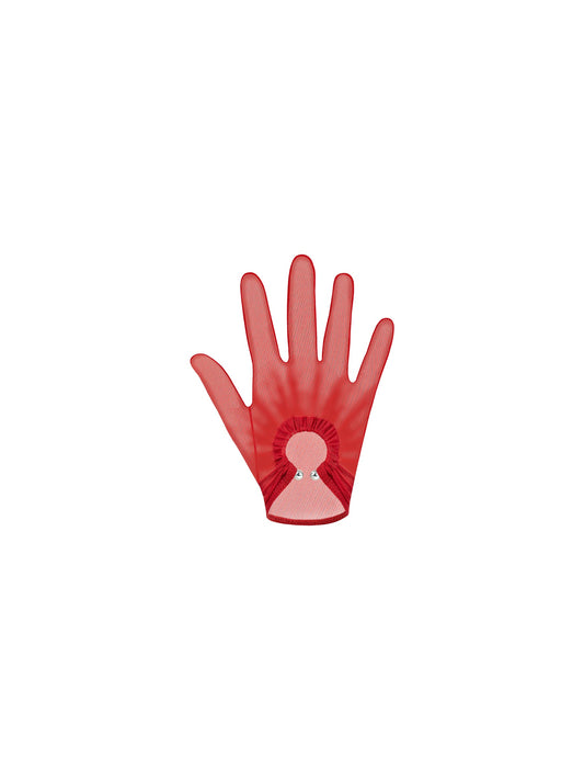 NIRVANA RED SHORT GLOVES