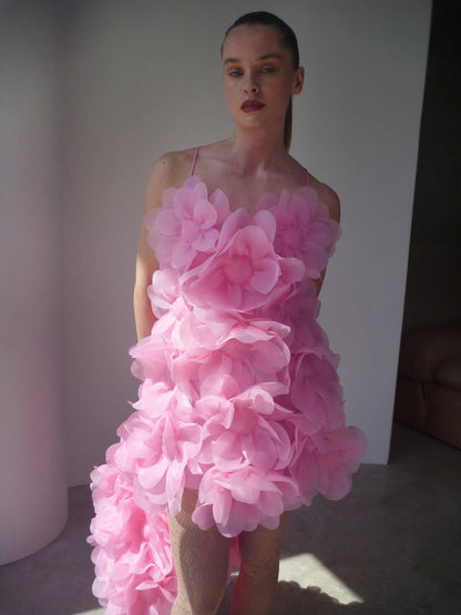 PEONY PASSION DRESS IN PEONY PINK