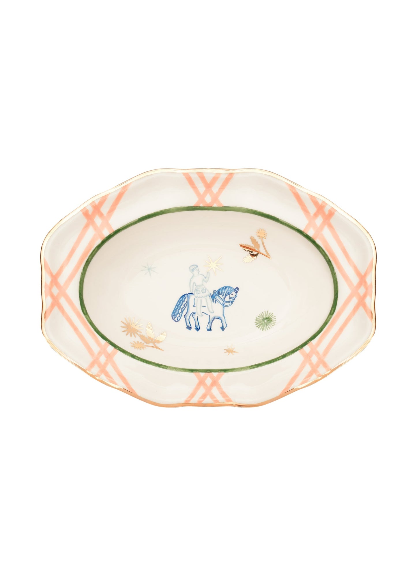 HORSEMAN PLATE WITH STARS